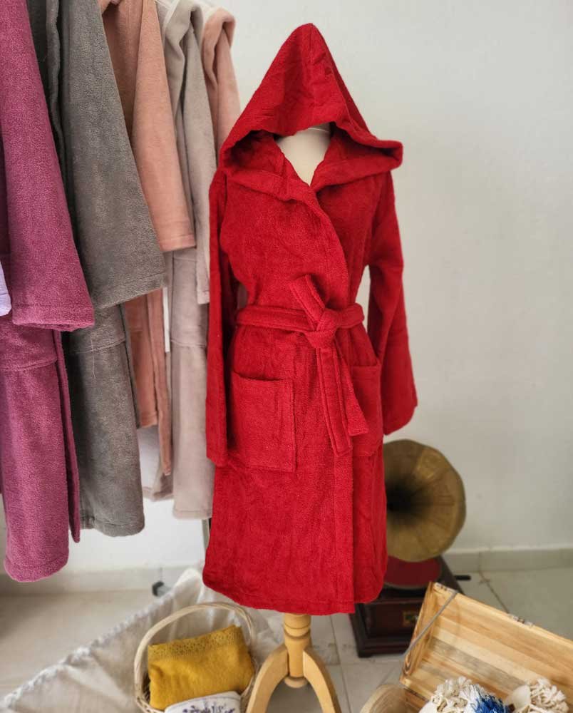 Navy Blue Spa Bathrobe - Terry Cloth Luxury Design